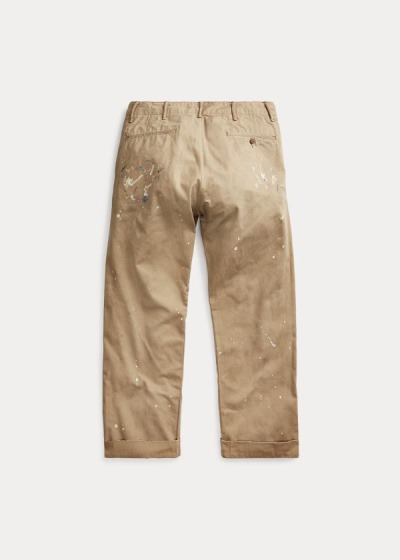 Pantalones Chinos Ralph Lauren Hombre Kaki - Paint-Splatter - BDPTI0642